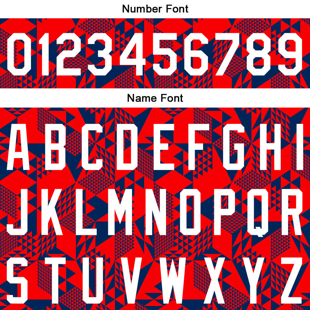 Custom Full Print Design Baseball Jersey red