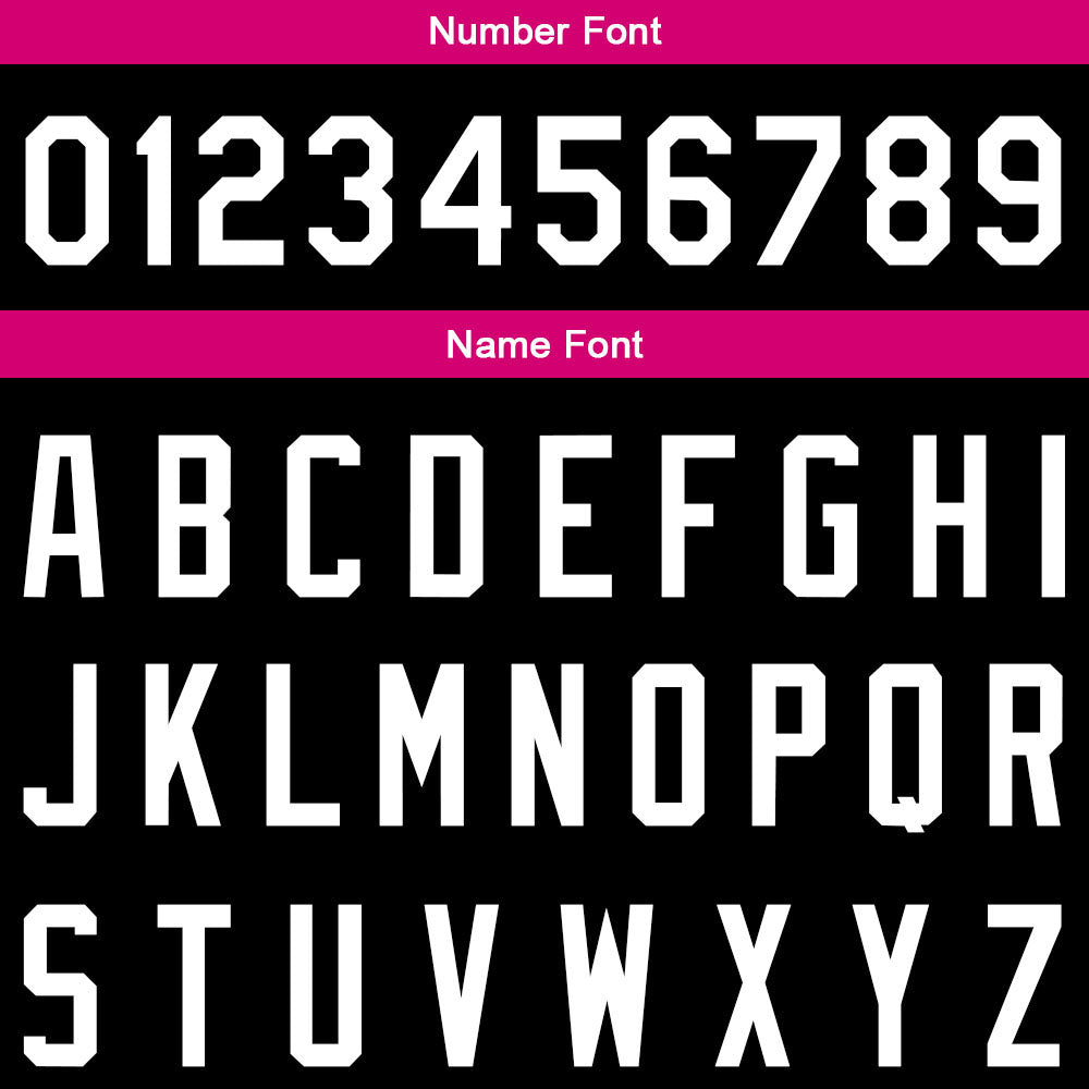Custom Full Print Design Baseball Jersey Hot Pink-Black