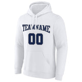 custom authentic pullover sweatshirt hoodie white-navy-gray