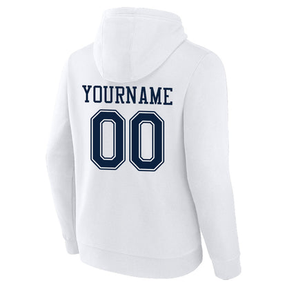 custom authentic pullover sweatshirt hoodie white-navy