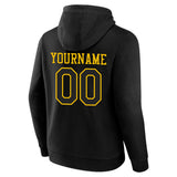 custom authentic pullover sweatshirt hoodie black-yellow