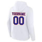 custom authentic pullover sweatshirt hoodie white-vlue-orange
