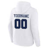 custom authentic pullover sweatshirt hoodie white-navy-gray