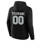 custom authentic pullover sweatshirt hoodie black-gray-white