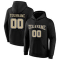custom authentic pullover sweatshirt hoodie black-gold-white default title