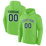 custom authentic pullover sweatshirt hoodie neon green-navy-white default title