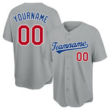 customized authentic baseball jersey white-red-black mesh