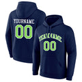custom authentic pullover sweatshirt hoodie navy-neon green-white default title