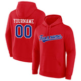 custom authentic pullover sweatshirt hoodie red-royal-white default title