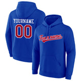 Custom  Sweatshirt Hoodie Blue-Red-White