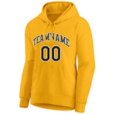 custom authentic pullover sweatshirt hoodie yellow-black-white