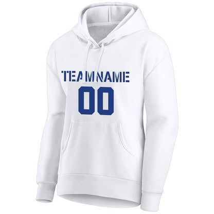 custom authentic pullover sweatshirt hoodie white-royal