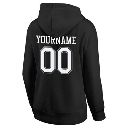custom authentic pullover sweatshirt hoodie black-white-gray
