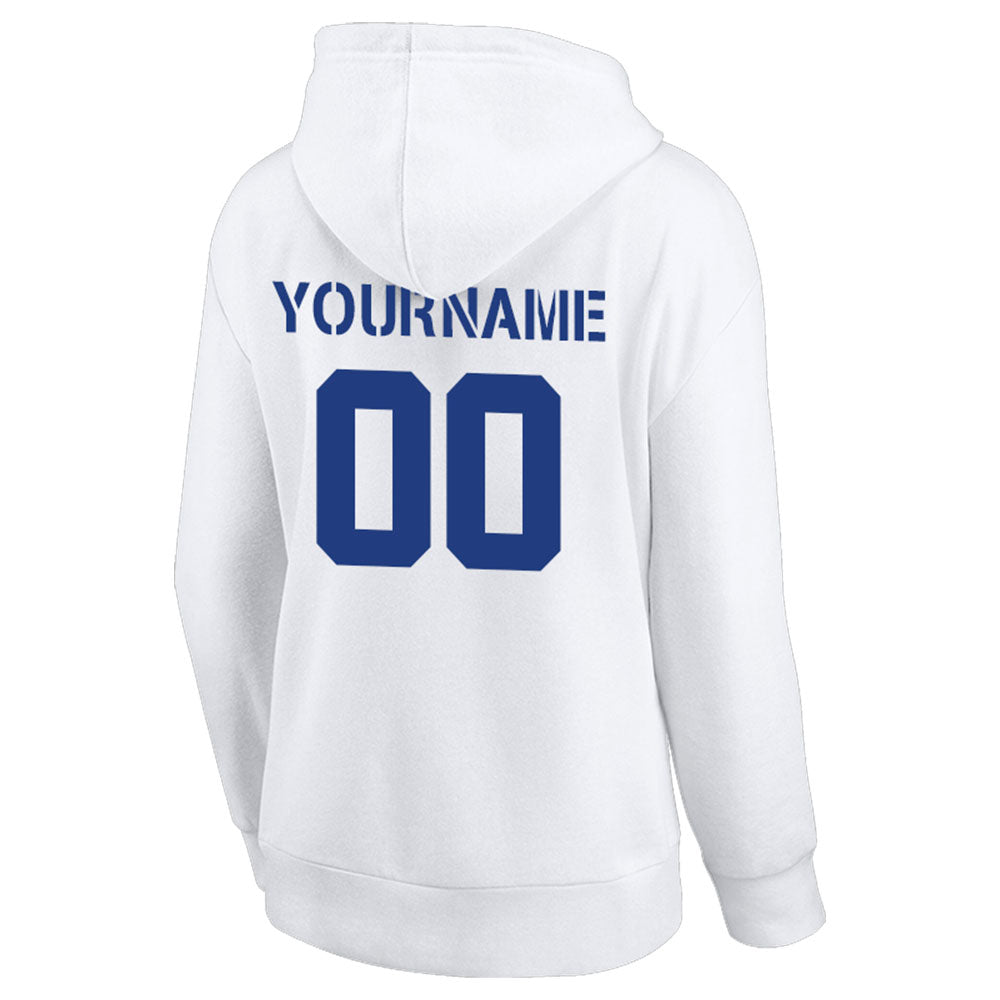 custom authentic pullover sweatshirt hoodie white-royal