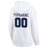 custom authentic pullover sweatshirt hoodie white-navy-gray