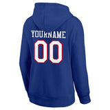 custom authentic pullover sweatshirt hoodie royal-white-red