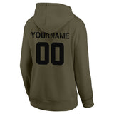 custom authentic pullover sweatshirt hoodie olive-black