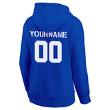 custom authentic pullover sweatshirt hoodie blue-white