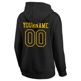 custom authentic pullover sweatshirt hoodie black-yellow