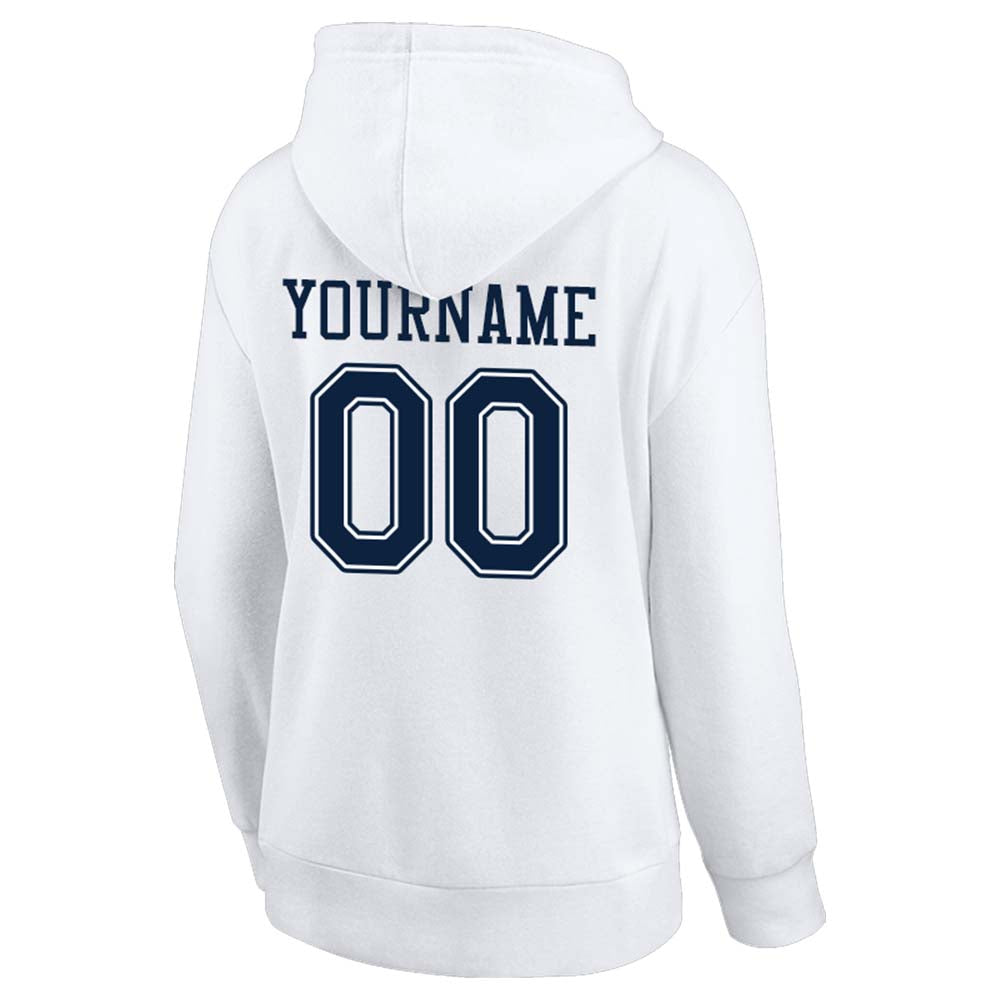 custom authentic pullover sweatshirt hoodie white-navy