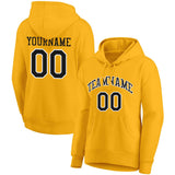 custom authentic pullover sweatshirt hoodie yellow-black-white