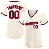 customized authentic baseball jersey gray-red-white mesh
