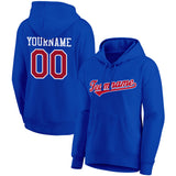 custom authentic pullover sweatshirt hoodie blue-red-white