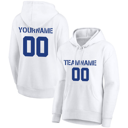 custom authentic pullover sweatshirt hoodie white-royal
