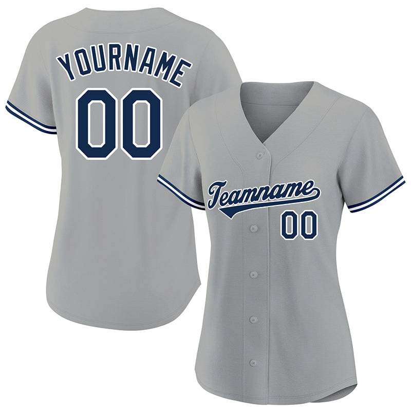 customized authentic baseball jersey royal-white mesh